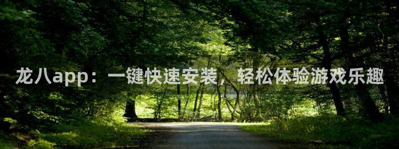 壹号大舞台官网入口：龙八app：一键快速安装，轻松体验游戏乐趣