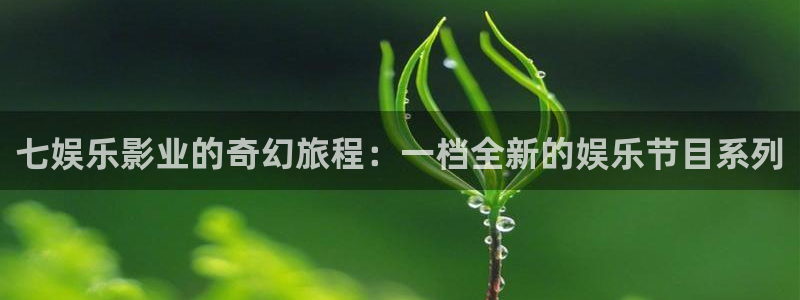 琳琅娱乐注册登录入口：七娱乐影业的奇幻旅程：一档全新的娱乐节目系列