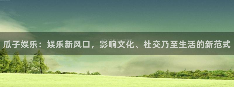 琳琅娱乐登陆：瓜子娱乐：娱乐新风口，影响文化、社交乃至生活的新范式